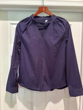 Vera Fishbaugh Blouse Twisted neckine vneck XL
